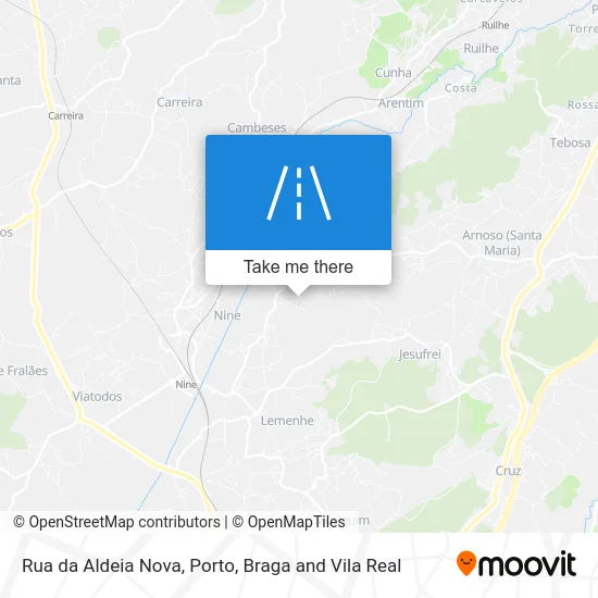 Rua da Aldeia Nova map