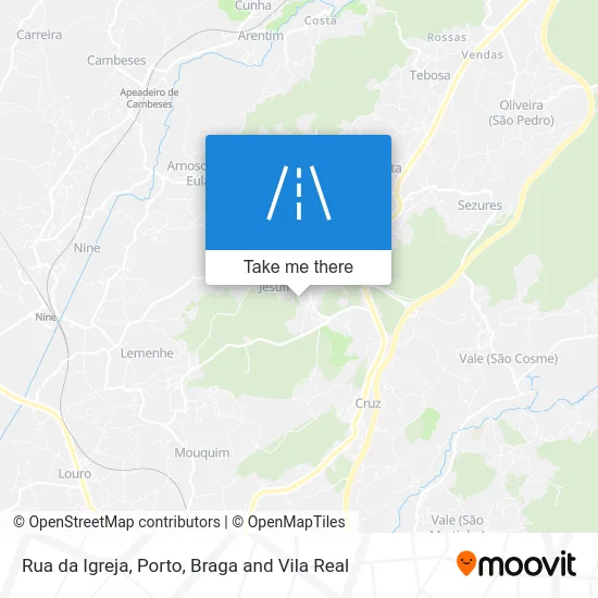Rua da Igreja map