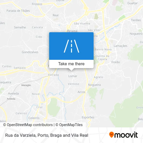 Rua da Varziela map