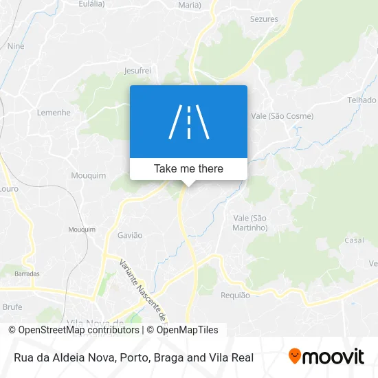 Rua da Aldeia Nova map