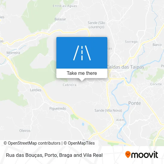 Rua das Bouças map