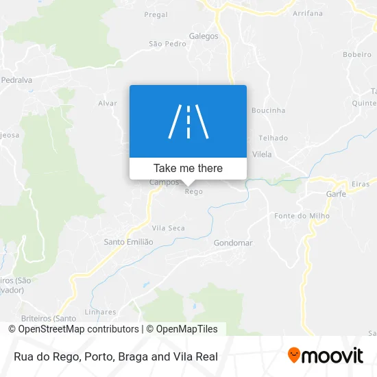 Rua do Rego map