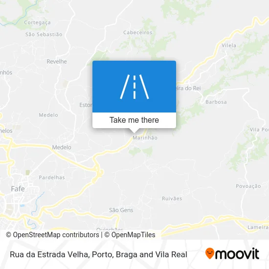 Rua da Estrada Velha map