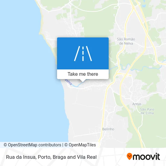 Rua da Insua map