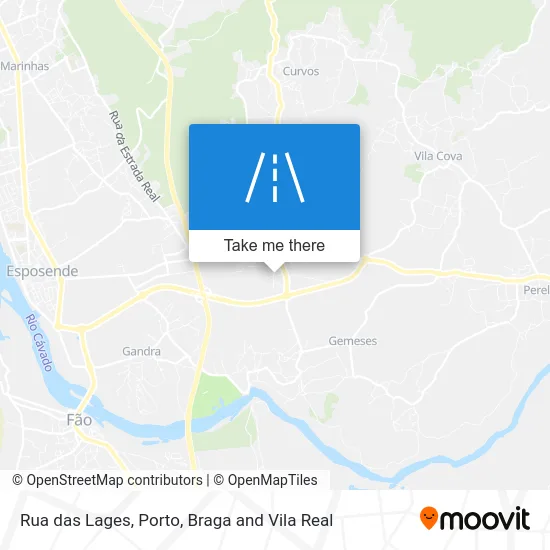 Rua das Lages map