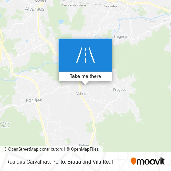 Rua das Carvalhas map
