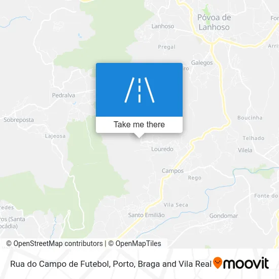Rua do Campo de Futebol map