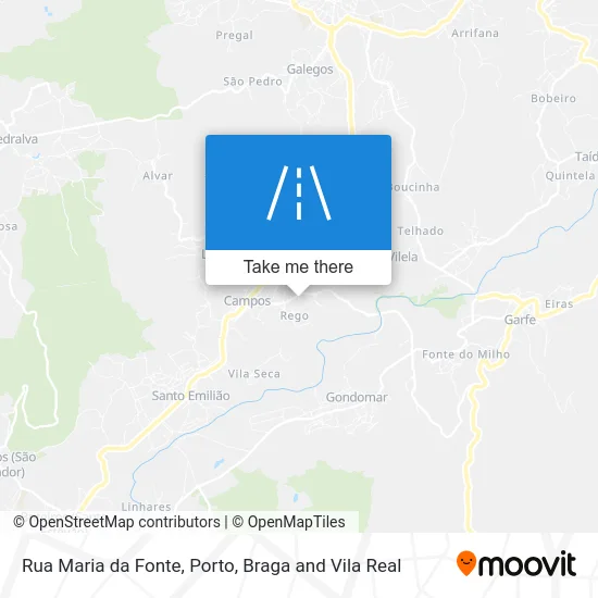 Rua Maria da Fonte map