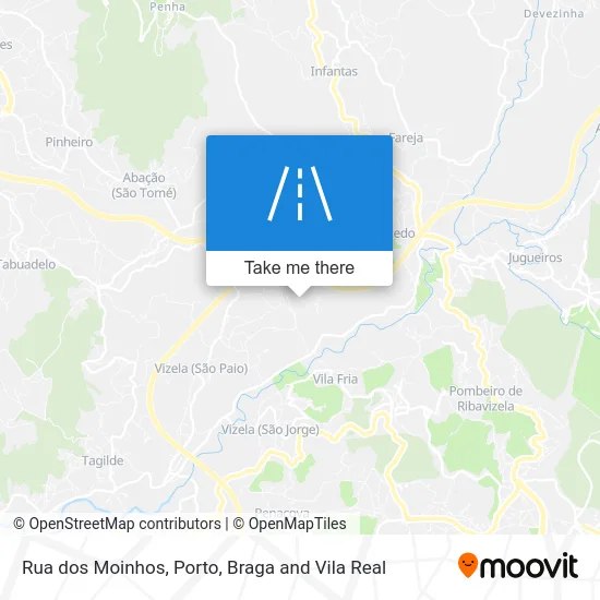 Rua dos Moinhos map