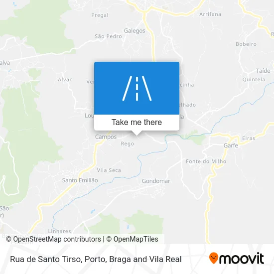 Rua de Santo Tirso map