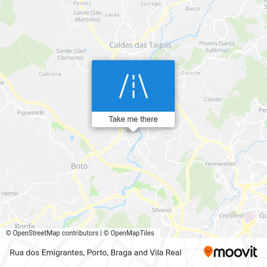 Rua dos Emigrantes map