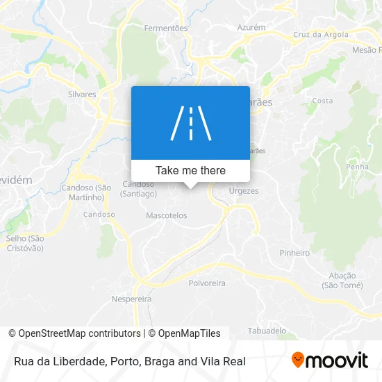 Rua da Liberdade map