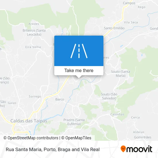 Rua Santa Maria map