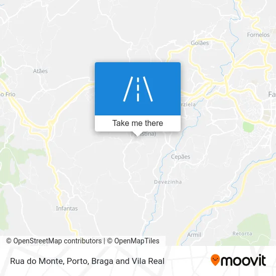 Rua do Monte map