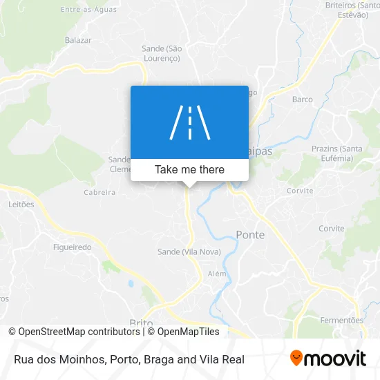 Rua dos Moinhos map