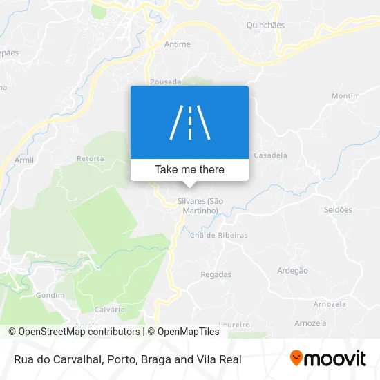 Rua do Carvalhal map