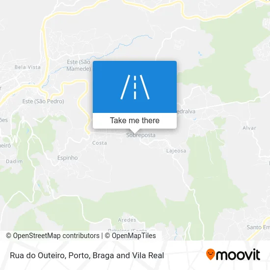 Rua do Outeiro map