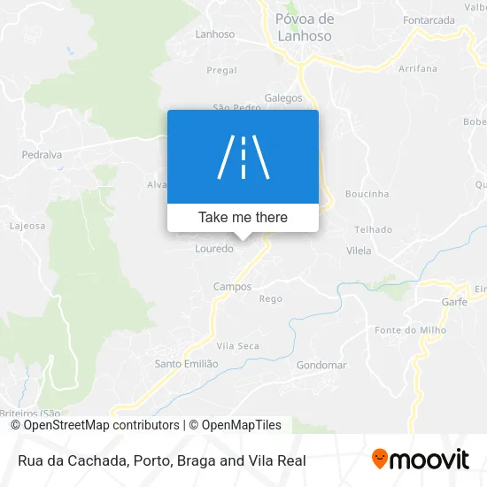 Rua da Cachada map