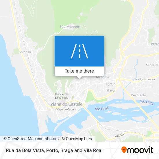 Rua da Bela Vista map