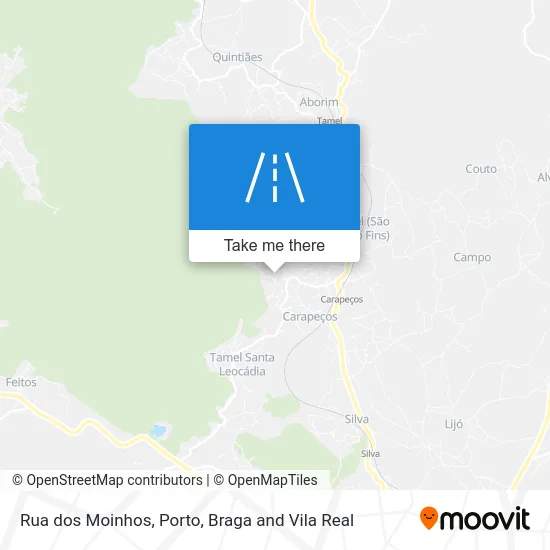 Rua dos Moinhos map