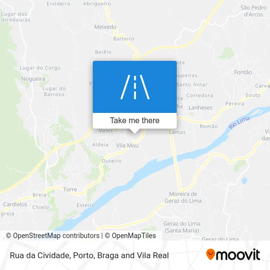 Rua da Cividade map