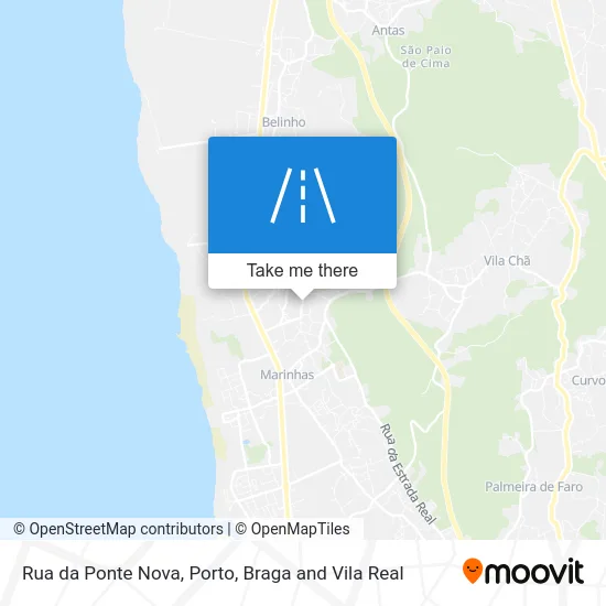 Rua da Ponte Nova map