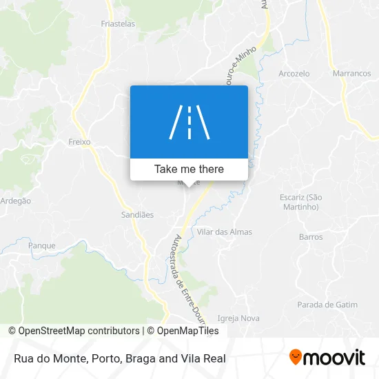 Rua do Monte mapa