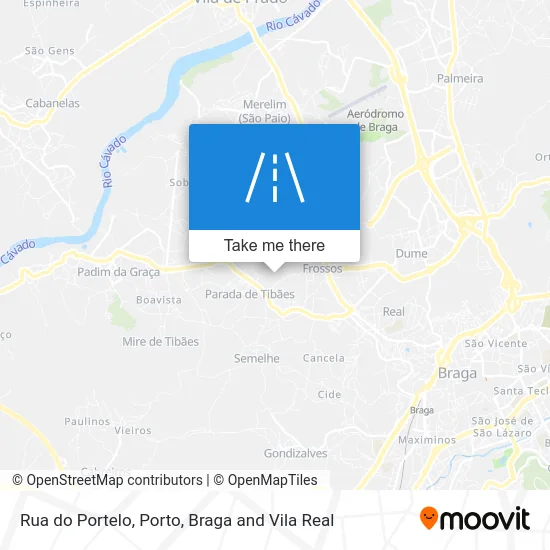 Rua do Portelo map