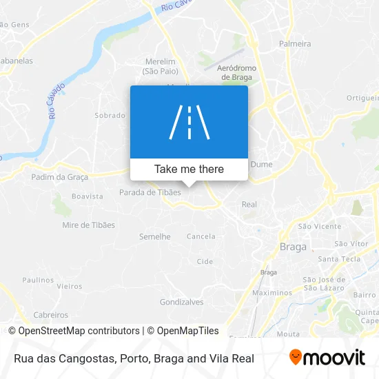 Rua das Cangostas map