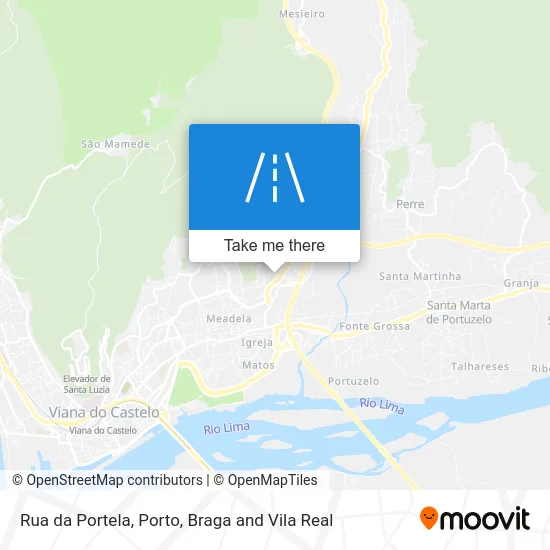 Rua da Portela map
