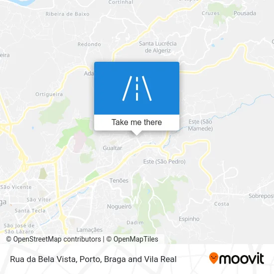 Rua da Bela Vista map