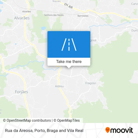 Rua da Areosa map