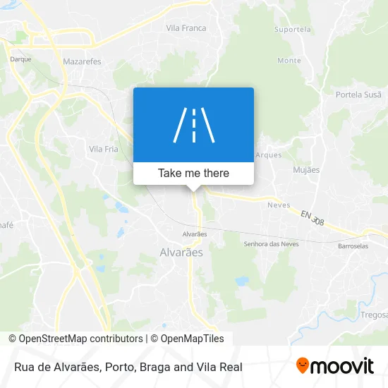 Rua de Alvarães map