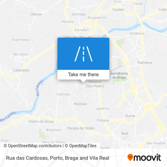 Rua das Cardosas map