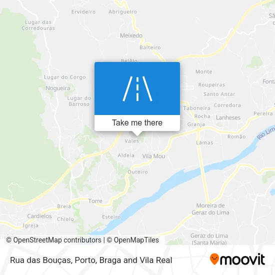Rua das Bouças map