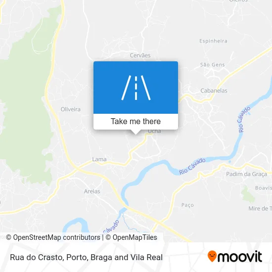Rua do Crasto map