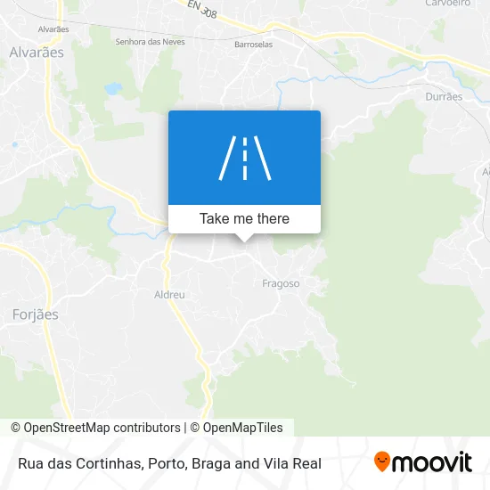 Rua das Cortinhas map