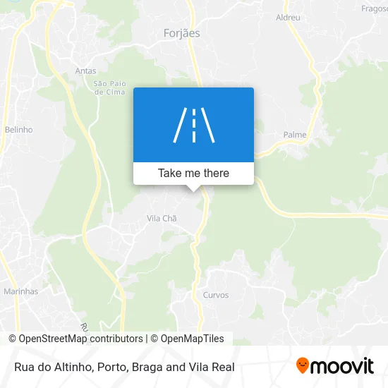 Rua do Altinho map