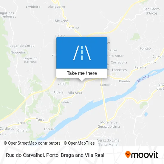 Rua do Carvalhal map