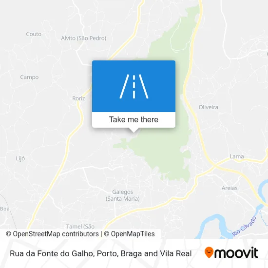 Rua da Fonte do Galho map