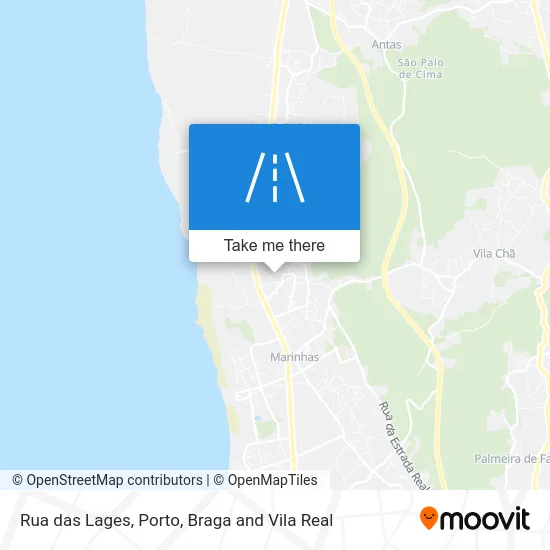 Rua das Lages map