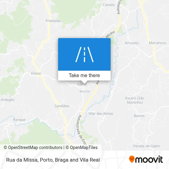 Rua da Missa map