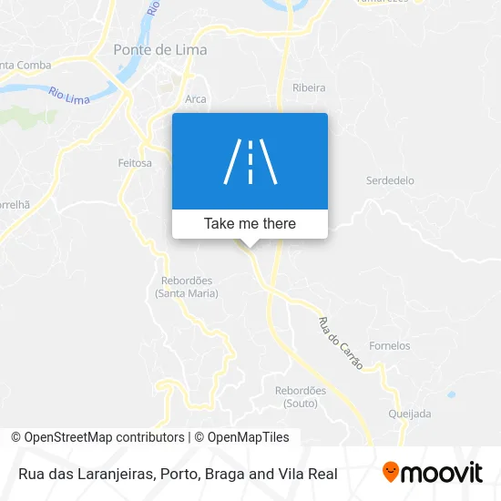 Rua das Laranjeiras map