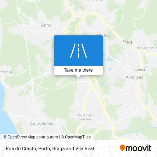 Rua do Crasto map