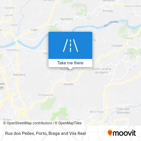 Rua dos Peões map