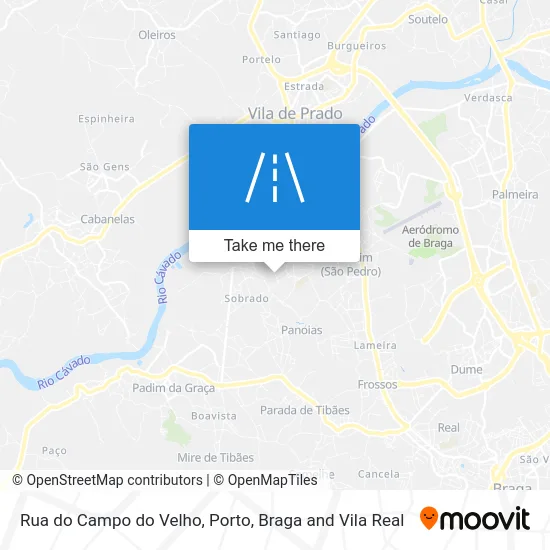 Rua do Campo do Velho map