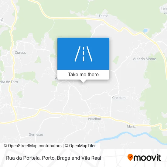 Rua da Portela map