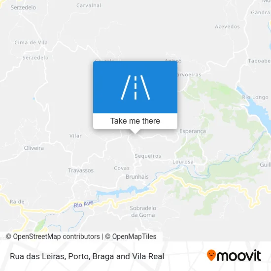 Rua das Leiras map