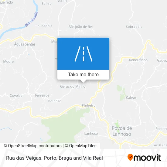 Rua das Veigas map