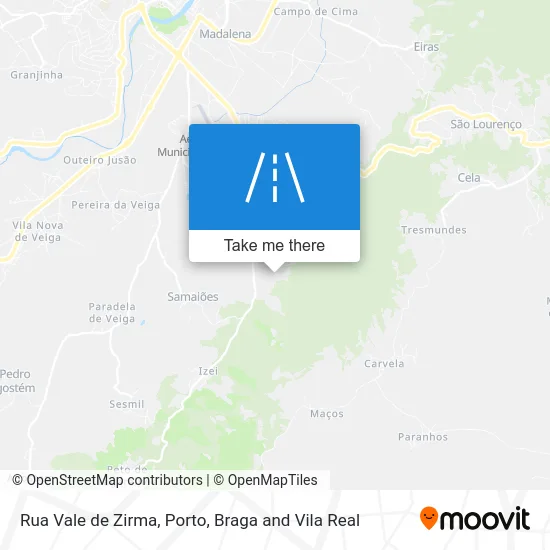 Rua Vale de Zirma map